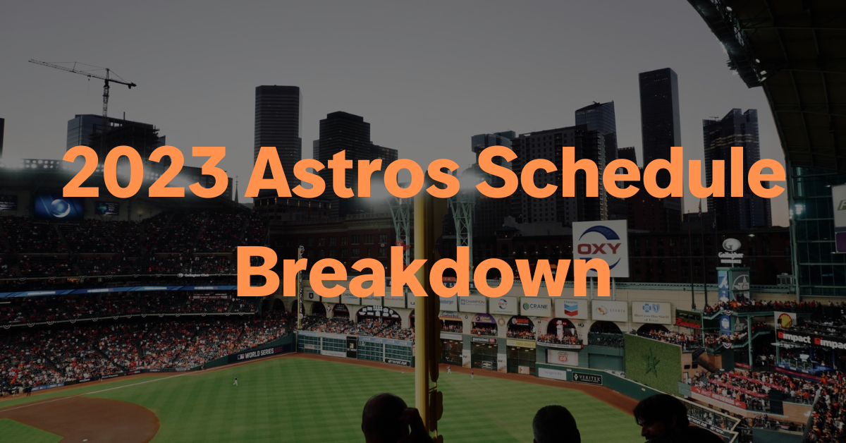 Astros 2023 Schedule Printable Printable Calendar